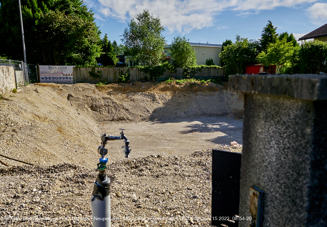 15.06.2022 - Baugrube an der Niederalmstraße 16